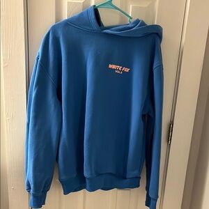 White Fox Boutique Blue Crew Neck Sweater